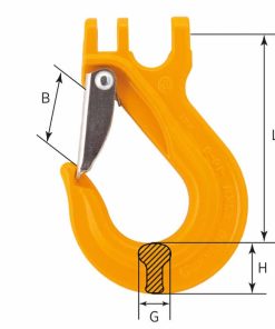 Alternative view of Crochet de charge avec clapet, type SKN