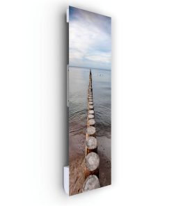 Radiateur Vertical Electrique Mural Soufflant | 40×120 | 1250W 🔥 Fanmix | IP44 | Confort & Economie | Pilotis