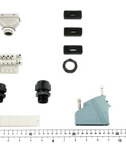 Alternative view of Fiche de connexion réseau électrique DC 16/25, plat/rond, kit